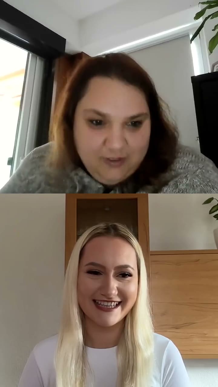 Luisa im Gespräch mit Alina